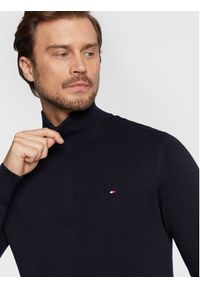 TOMMY HILFIGER - Tommy Hilfiger Sweter MW0MW28049 Granatowy Regular Fit. Kolor: niebieski. Materiał: bawełna #2