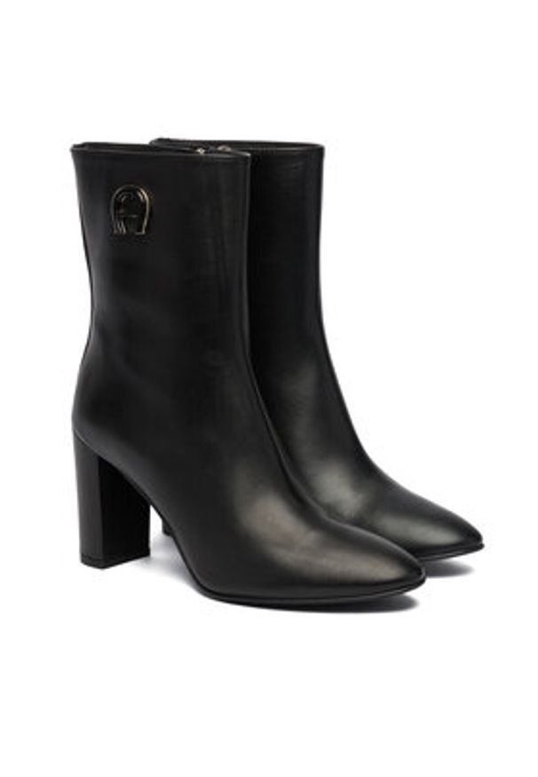 Aigner Botki 1252260 Czarny. Kolor: czarny. Materiał: skóra