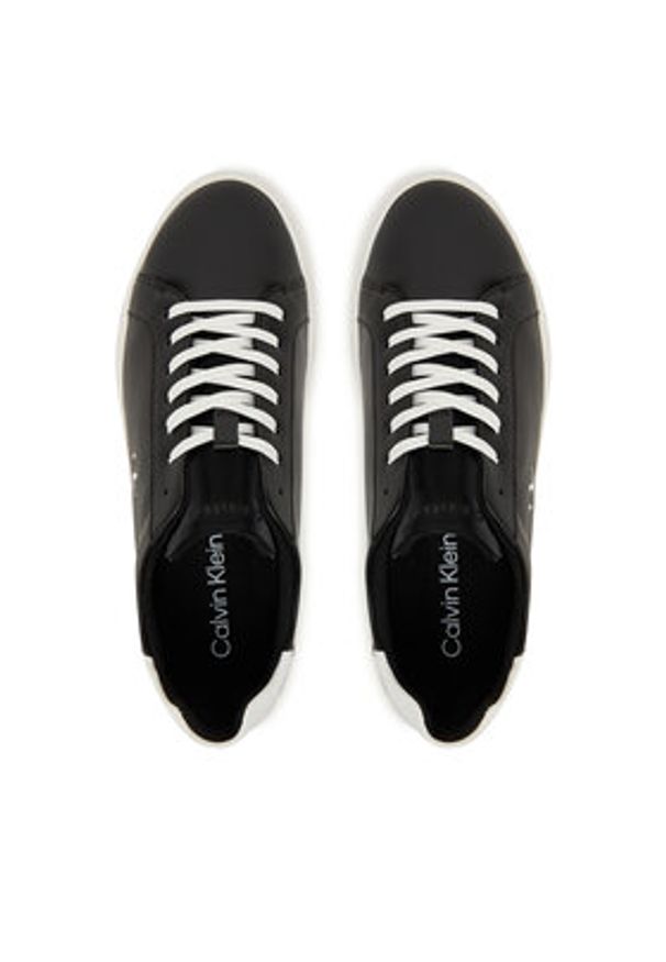 Calvin Klein Sneakersy Low Pro Cups Lth Mg HW0HW02823 Czarny. Kolor: czarny. Materiał: skóra