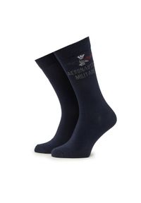 Aeronautica Militare Skarpety długie 251CZ010L499 Granatowy. Kolor: niebieski. Materiał: materiał, bawełna