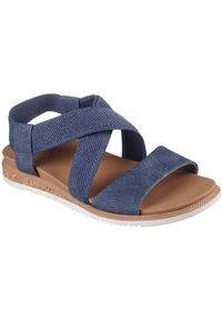 skechers - Sandały damskie Skechers Desert Kiss Low. Kolor: niebieski. Materiał: materiał. Styl: sportowy #1