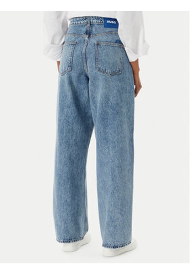 Hugo - HUGO Jeansy Leni 50559617 Niebieski Loose Fit. Kolor: niebieski