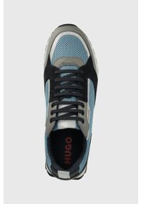 Hugo - HUGO sneakersy Icelin. Nosek buta: okrągły. Zapięcie: sznurówki. Kolor: niebieski. Materiał: guma