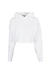 Bluza oversize dla kobiet duże rozmiary Urban Classics. Typ kołnierza: kaptur. Kolor: biały #1