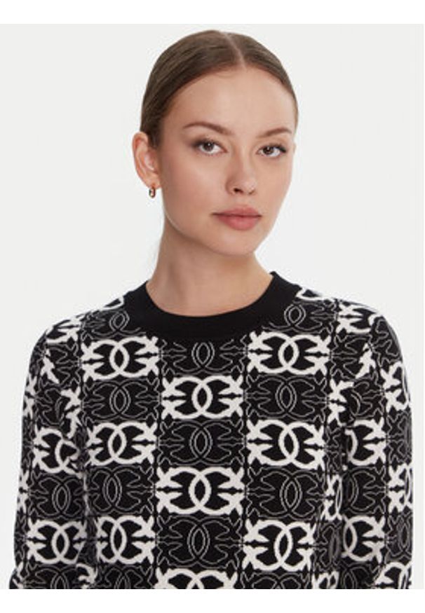 Pinko - PINKO Sweter Gypsies 106041 A2YD Czarny Regular Fit. Kolor: czarny. Materiał: wiskoza