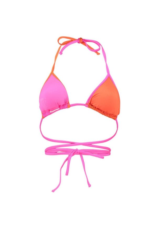 Góra łazienki Puma Swim Women Wrap Triangle 1p, Kobiety. Kolor: różowy. Materiał: poliamid, materiał