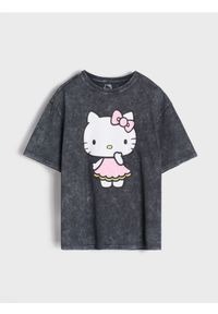 Sinsay - Koszulka Hello Kitty - czarny. Kolor: czarny. Wzór: motyw z bajki