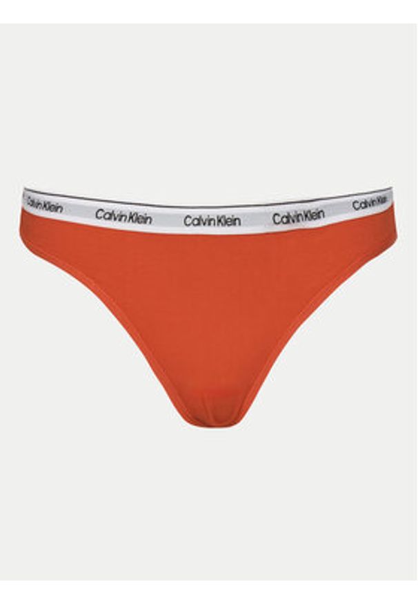 Calvin Klein Underwear Komplet 3 par stringów 000QD5209E Kolorowy. Materiał: bawełna. Wzór: kolorowy