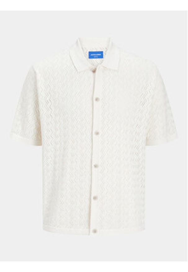 Jack & Jones - Jack&Jones Koszula Jornoto 12255011 Écru Regular Fit. Materiał: bawełna