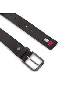 TOMMY HILFIGER - Tommy Hilfiger Pasek Męski Tjm Adj. Belt 4.0 AM0AM12270 Brązowy. Kolor: brązowy. Materiał: skóra