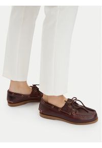 Timberland Półbuty Classic Boat TB0A2Q9XEIW1 Bordowy. Kolor: czerwony. Materiał: skóra #6