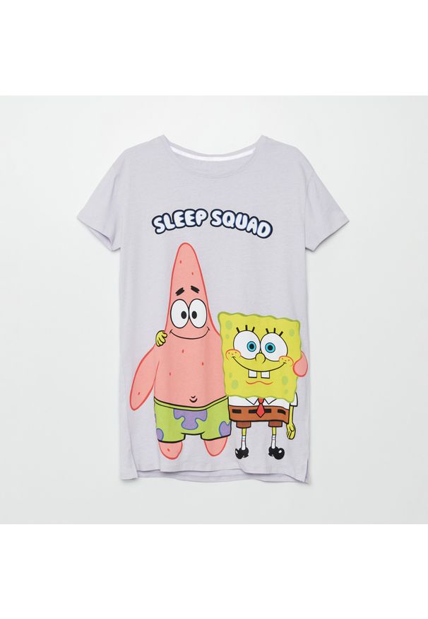 Cropp - Koszula nocna Spongebob - Fioletowy. Kolor: fioletowy
