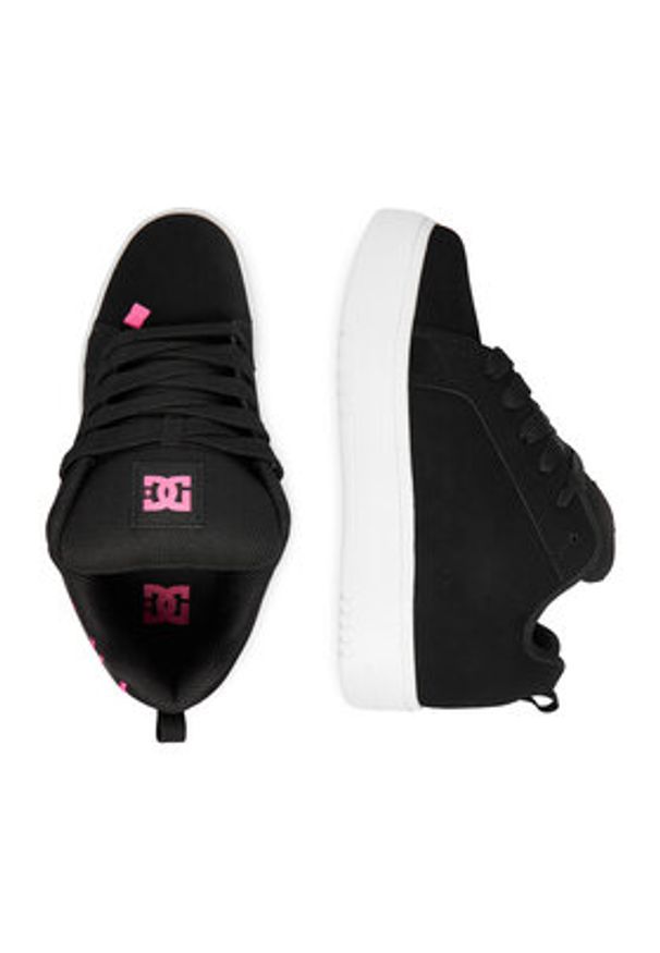 DC Shoes Sneakersy CEO-COURT GRAFFIK PLATFORM DC02422001 Czarny. Kolor: czarny. Materiał: zamsz, skóra. Obcas: na platformie