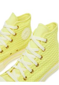 Converse Trampki Chuck Taylor All Star Lift Platform Knit A14967C Żółty. Kolor: żółty. Materiał: materiał. Obcas: na platformie #4