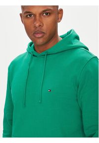 TOMMY HILFIGER - Tommy Hilfiger Bluza Essential MW0MW37235 Zielony Regular Fit. Kolor: zielony. Materiał: bawełna