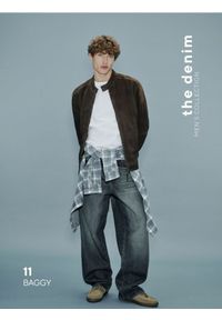 Reserved - Jeansy baggy z efektem sprania - indigo jeans