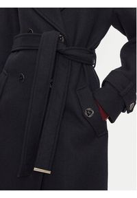 Morgan Płaszcz wełniany 242-GDINE Granatowy Regular Fit. Kolor: niebieski. Materiał: wełna, syntetyk #4
