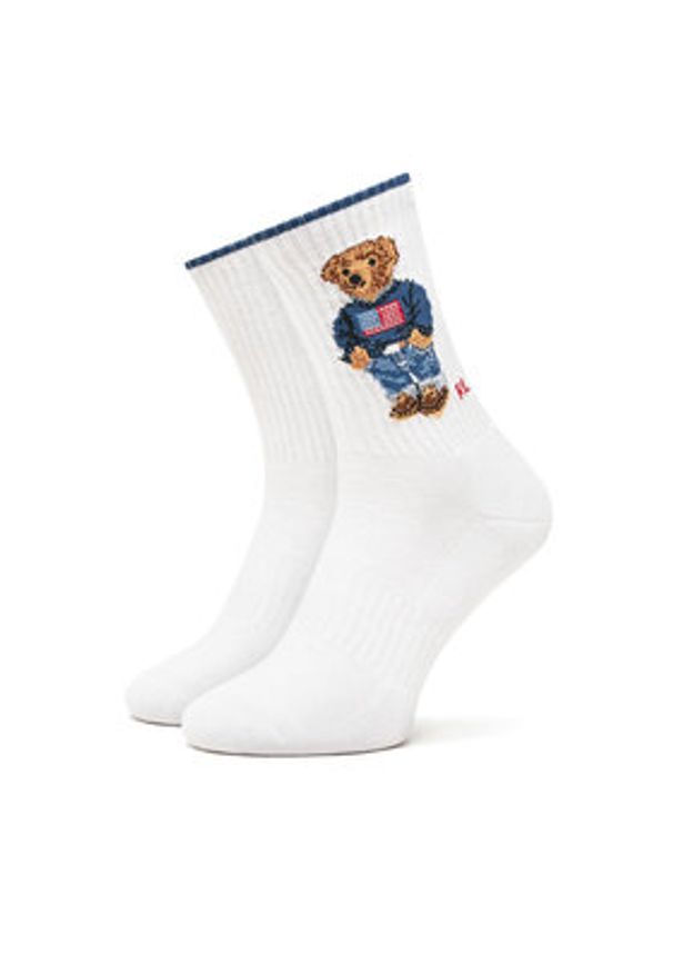Polo Ralph Lauren Zestaw 3 par wysokich skarpet damskich 455968680001 Kolorowy. Materiał: bawełna, materiał. Wzór: kolorowy