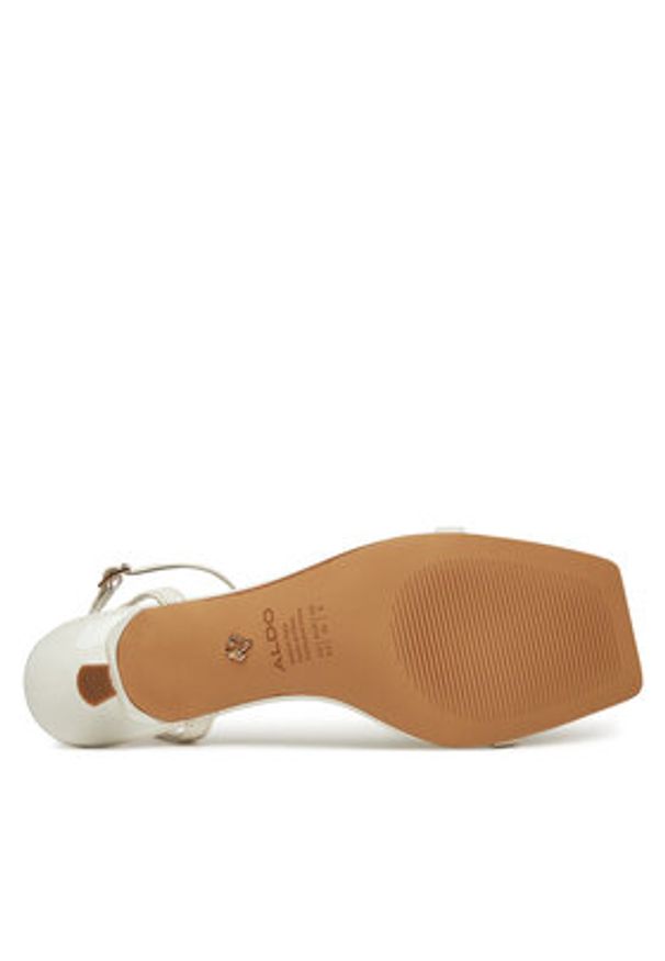 Aldo Sandały Daisyrose 13964638 Biały. Kolor: biały. Materiał: skóra