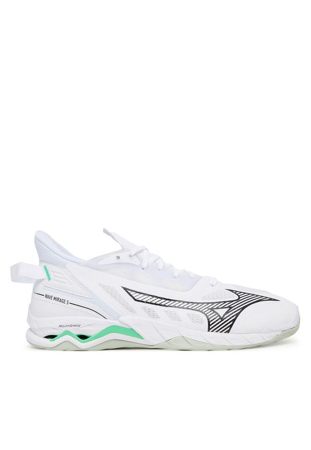 Buty halowe Mizuno. Kolor: biały. Model: Mizuno Wave