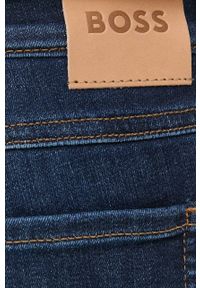 BOSS jeansy damskie medium waist. Kolor: niebieski #2
