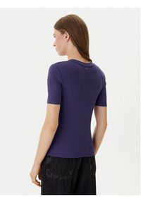 Calvin Klein T-Shirt LV044D246G Fioletowy Slim Fit. Kolor: fioletowy #2