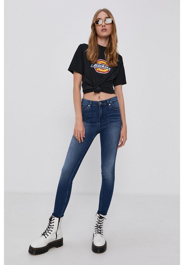 Tommy Jeans - Jeansy Nora. Kolor: niebieski
