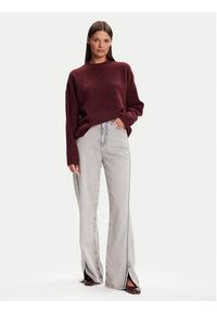Vero Moda Sweter Boom 10320463 Bordowy Loose Fit. Kolor: czerwony. Materiał: syntetyk #5