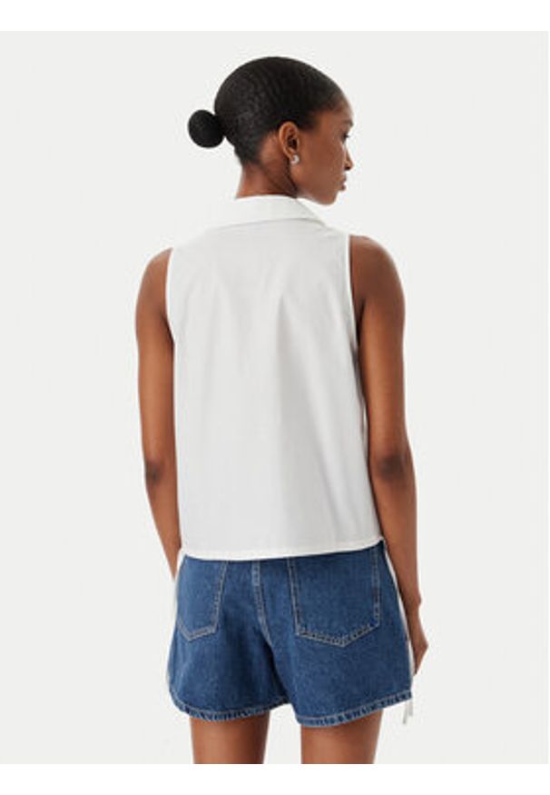 Karl Lagerfeld Jeans Kamizelka B2W11020 Biały Regular Fit. Kolor: biały. Materiał: bawełna