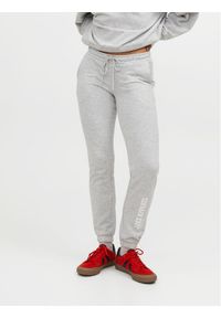 JJXX Spodnie dresowe Riley 12250114 Szary Slim Fit. Kolor: szary. Materiał: syntetyk, bawełna
