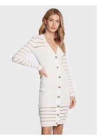 Pinko Sukienka dzianinowa Sangria 100411 A0LB Biały Slim Fit. Kolor: biały. Materiał: dzianina, syntetyk, wiskoza