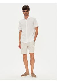 U.S. Polo Assn. Szorty materiałowe MUP4050 Beżowy Slim Fit. Kolor: beżowy. Materiał: bawełna