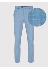 Pako Lorente - PAKO LORENTE – Niebieskie męskie spodnie garniturowe. Kolor: niebieski. Materiał: poliester, elastan, wiskoza #6