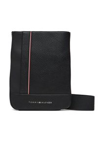 TOMMY HILFIGER - Tommy Hilfiger Saszetka Th Central Mini Crossover AM0AM13633 Czarny. Kolor: czarny. Materiał: skóra #1