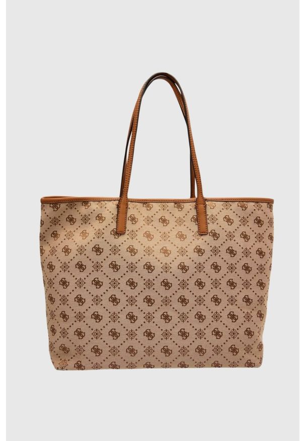 Guess - GUESS Beżowa shopperka damska Neda Large 2 In 1. Kolor: beżowy
