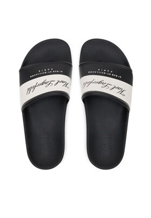 Karl Lagerfeld - KARL LAGERFELD Klapki Kondo 2.0 KL80923 Czarny. Kolor: czarny. Materiał: syntetyk