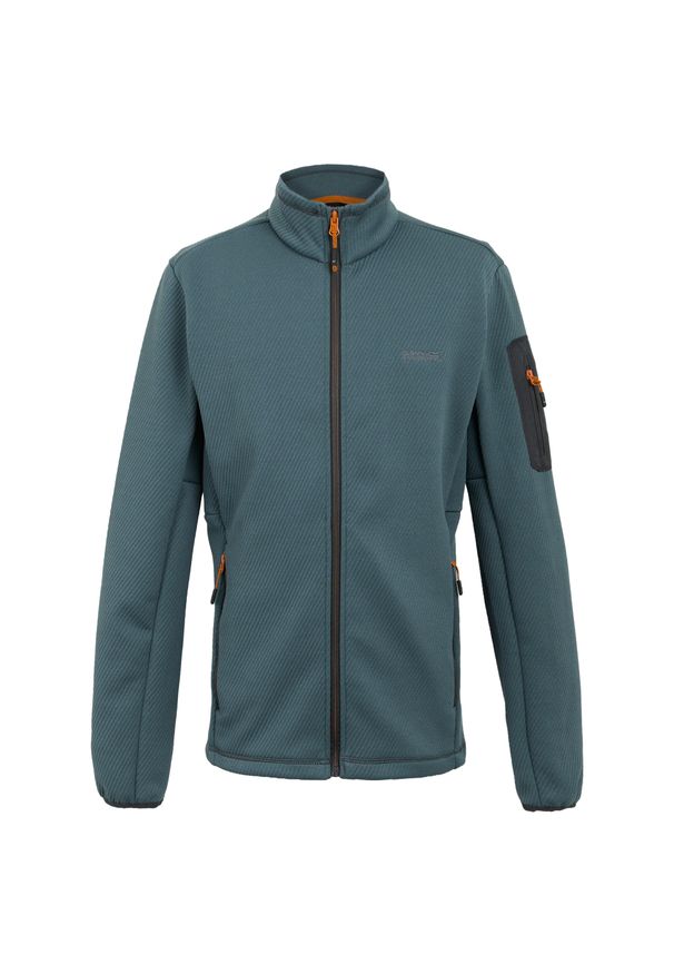 Regatta - Męska Kurtka Aldean Full Zip Soft Shell Jacket. Kolor: szary, niebieski, wielokolorowy