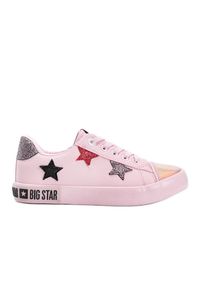 Big-Star - Big Star sneakersy niskie dziecięce Light różowe. Kolor: różowy. Wzór: aplikacja, kolorowy. Styl: elegancki