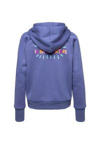 Elbrus - Bluza Dziecięca Ragna Full Zip Drawstring Hoodie. Kolor: niebieski