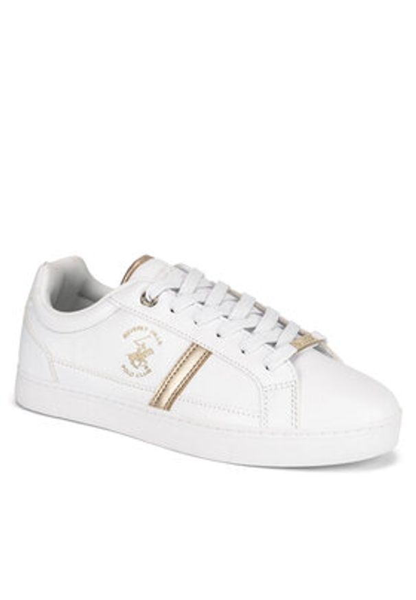 Beverly Hills Polo Club Sneakersy BHPC053W Biały. Kolor: biały. Materiał: skóra