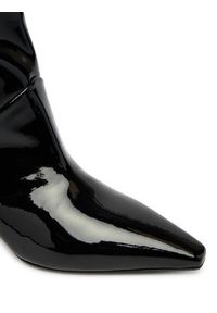 Pollini Botki SA24115M0NTT0000 Czarny. Kolor: czarny. Materiał: lakier, skóra #5