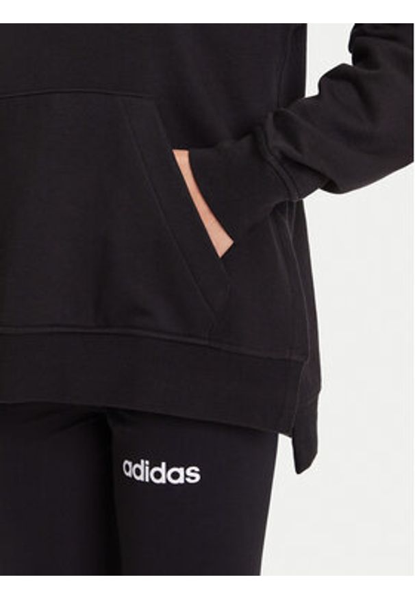 Adidas - adidas Dres Leisure JX0474 Czarny Regular Fit. Kolor: czarny. Materiał: syntetyk