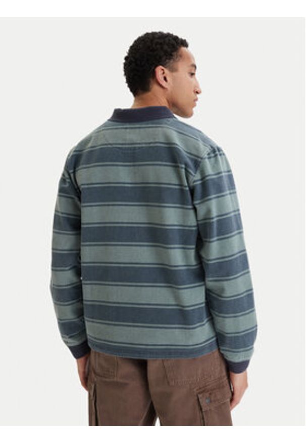 RVCA Polo KSL 23A033504 Zielony Regular Fit. Typ kołnierza: polo. Kolor: zielony. Materiał: bawełna