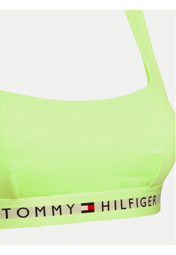 TOMMY HILFIGER - Tommy Hilfiger Góra od bikini UW0UW04108 Zielony. Kolor: zielony. Materiał: syntetyk