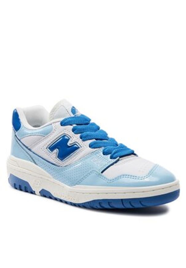 New Balance Sneakersy BB550YKE Niebieski. Kolor: niebieski. Materiał: skóra