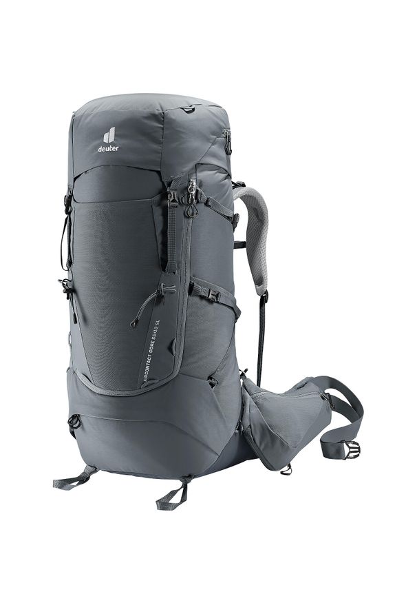 Plecak trekkingowy damski Deuter Aircontact Core 55 + 10 SL - graphite/black. Kolor: szary