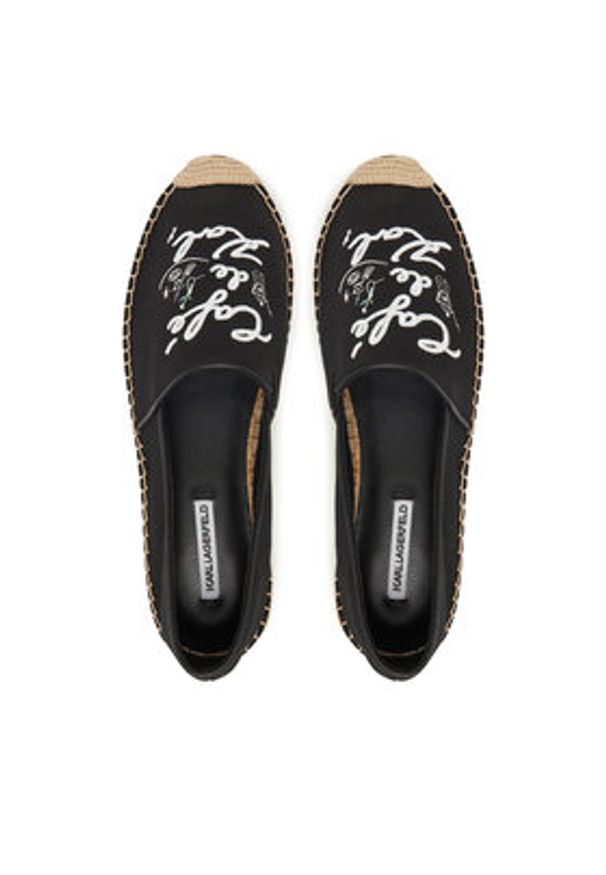 Karl Lagerfeld - KARL LAGERFELD Espadryle KL81125 Czarny. Kolor: czarny. Materiał: materiał