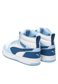 Puma Sneakersy Rebound V6 Mid Jr 393831 32 Biały. Kolor: biały. Materiał: skóra #4