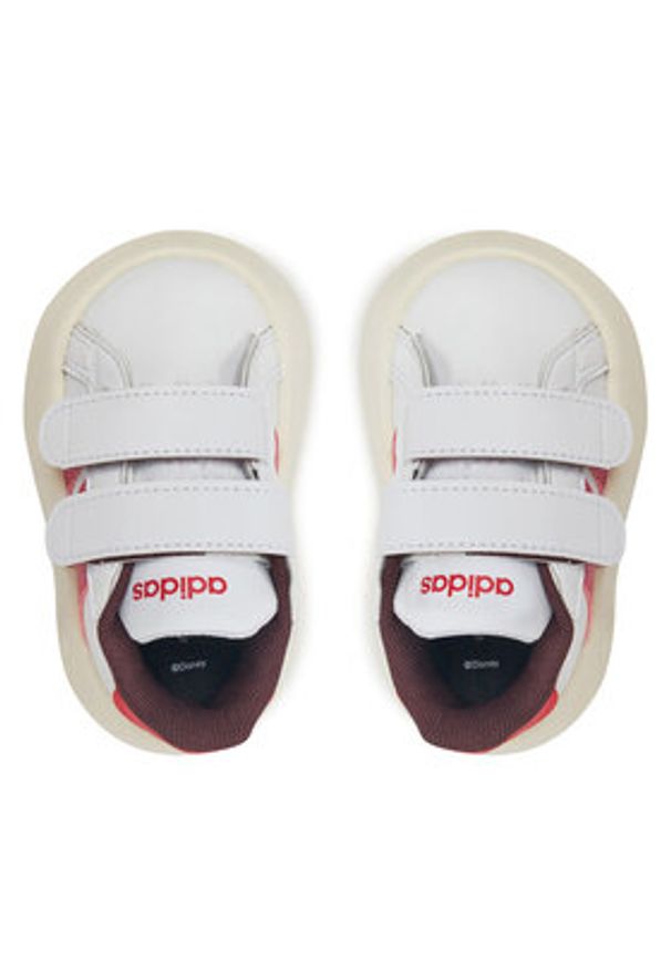 Adidas - adidas Sneakersy Disney Minnie Mouse Grand Court 2.0 IH6309 Biały. Kolor: biały. Materiał: skóra. Wzór: motyw z bajki
