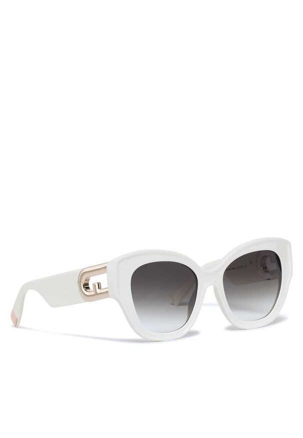 Okulary przeciwsłoneczne Furla. Kolor: biały
